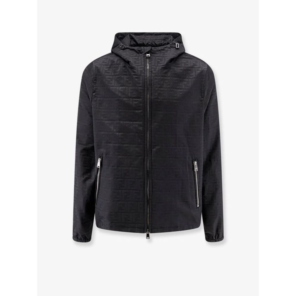 Fendi Men Ff Zucca Jacquard Nylon Jacket